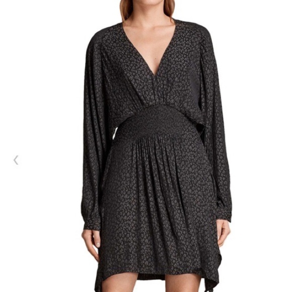 All Saints Black Patterned Dress - Picture 4 of 9